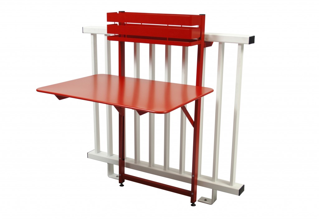 CAMIF - Table de balcon BISTRO rouge